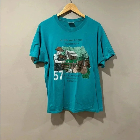92’ Fiddlers Convention  Single Stitch T-Shirt - Picture 1 of 6